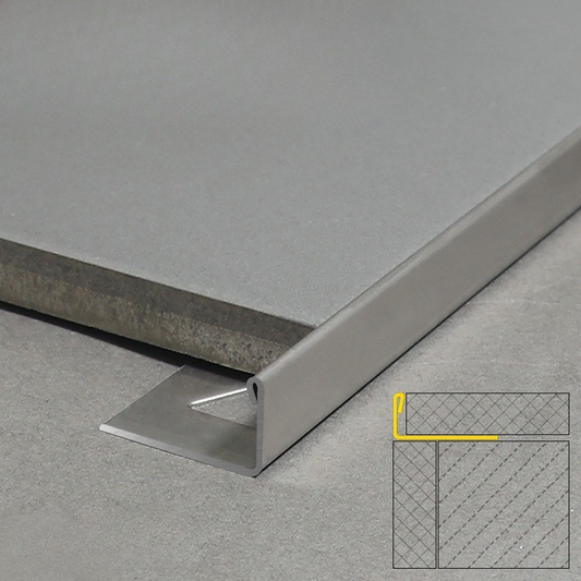 10x L-Profil Edelstahlschiene Fliesenprofil